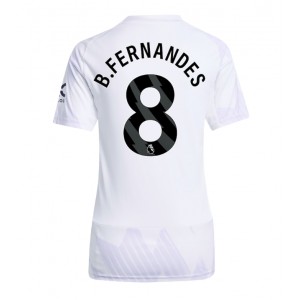 Fotbalové Dres Manchester United Bruno Fernandes #8 Dámské Venkovní Oblečení 2025-26 Krátký Rukáv